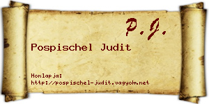 Pospischel Judit névjegykártya